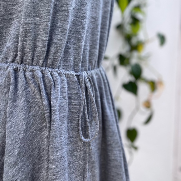 American Apparel Gray Drawstring Mini Dress - Picture 3 of 5